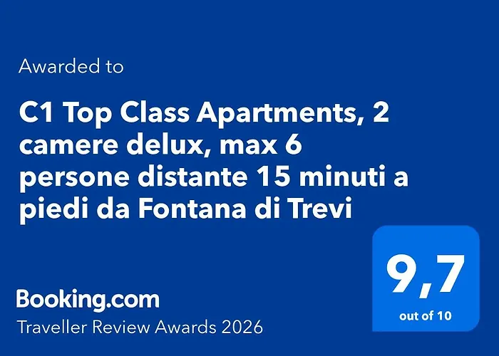 Апартаменты C1 Class Apartments, 2 Delux, Max 6 Persone Distante 15 Minuti A Piedi Da Fontana Di Trevi *